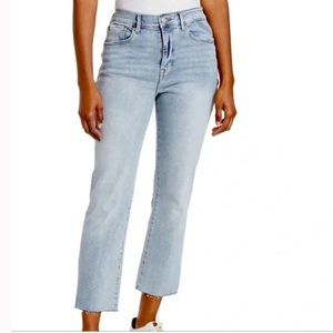 Kensie High Waist Slim Straight Jeans